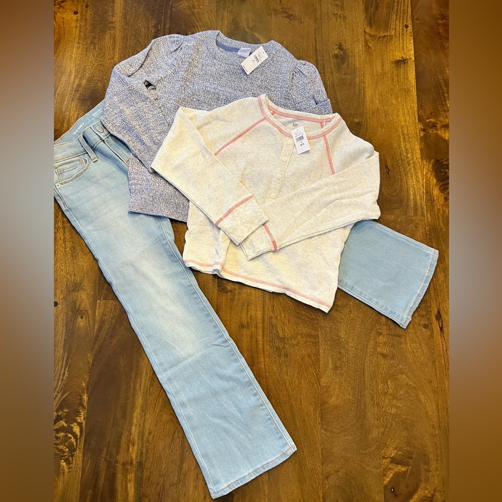NWT GAP and Old Navy Bundle Tops and Jeans Size 6-7